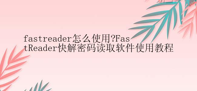 FastReader密码管理利器，高效阅读工具与数字时代密码解锁下载